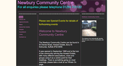 Desktop Screenshot of newburycommunitycentre.btck.co.uk