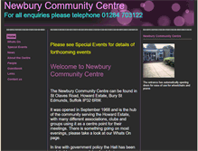 Tablet Screenshot of newburycommunitycentre.btck.co.uk