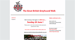 Desktop Screenshot of greatbritishgreyhoundwalk.btck.co.uk