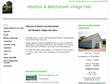 Tablet Screenshot of ibbertonvillagehall.btck.co.uk