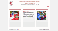 Desktop Screenshot of epsomdownsplaygroup.btck.co.uk