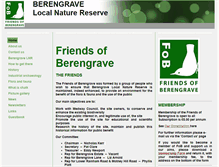 Tablet Screenshot of friendsofberengrave.btck.co.uk