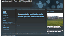 Tablet Screenshot of barhillvillagehall.btck.co.uk