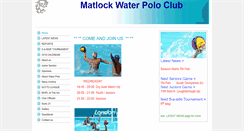 Desktop Screenshot of matlockwaterpoloclub.btck.co.uk