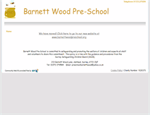 Tablet Screenshot of barnettwoodpreschool.btck.co.uk