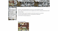 Desktop Screenshot of pad-e-camo-creations.btck.co.uk