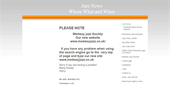 Desktop Screenshot of medwayjazz.btck.co.uk