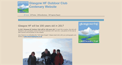 Desktop Screenshot of glasgowhf100years.btck.co.uk