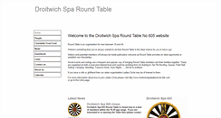 Desktop Screenshot of droitwichsparoundtable.btck.co.uk