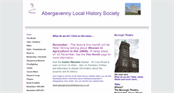 Desktop Screenshot of abergavennylocalhistorysociety.btck.co.uk