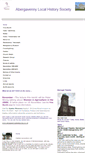Mobile Screenshot of abergavennylocalhistorysociety.btck.co.uk