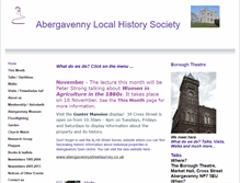 Tablet Screenshot of abergavennylocalhistorysociety.btck.co.uk