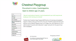 Desktop Screenshot of chestnutplaygroup.btck.co.uk