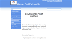 Desktop Screenshot of communitiesfirstcaerau.btck.co.uk