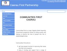 Tablet Screenshot of communitiesfirstcaerau.btck.co.uk