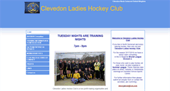 Desktop Screenshot of clevedonladieshockey.btck.co.uk