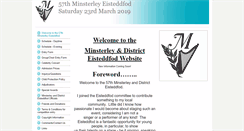 Desktop Screenshot of minsterleyeisteddfod.btck.co.uk