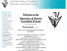 Tablet Screenshot of minsterleyeisteddfod.btck.co.uk