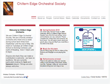 Tablet Screenshot of chilternedgeorchestra.btck.co.uk