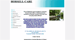 Desktop Screenshot of horsellcare.btck.co.uk