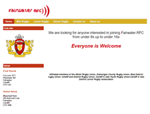 Tablet Screenshot of fairwaterrfc.btck.co.uk