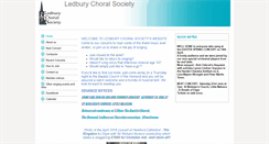 Desktop Screenshot of ledburychoral.btck.co.uk