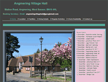 Tablet Screenshot of angmeringvillagehall.btck.co.uk