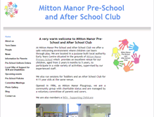 Tablet Screenshot of mittonmanorpreschoolandafterschoolclub.btck.co.uk
