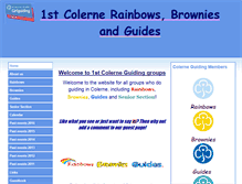 Tablet Screenshot of colerneguiding.btck.co.uk