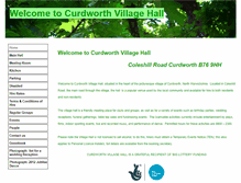 Tablet Screenshot of curdworthvillagehall.btck.co.uk
