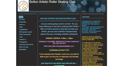 Desktop Screenshot of boltonrollerskating.btck.co.uk