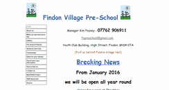 Desktop Screenshot of findonvillagepreschool.btck.co.uk