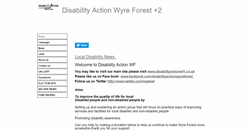 Desktop Screenshot of disabilityactionwf.btck.co.uk