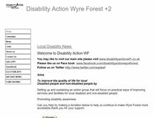 Tablet Screenshot of disabilityactionwf.btck.co.uk