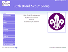 Tablet Screenshot of 28thbraidscouts.btck.co.uk