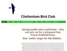 Tablet Screenshot of cheltenhambirdclub.btck.co.uk