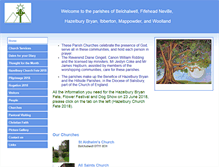 Tablet Screenshot of hazelburybryanhillsideparishes.btck.co.uk